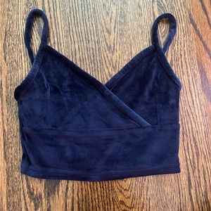 Velvet comfy cropped tank size s